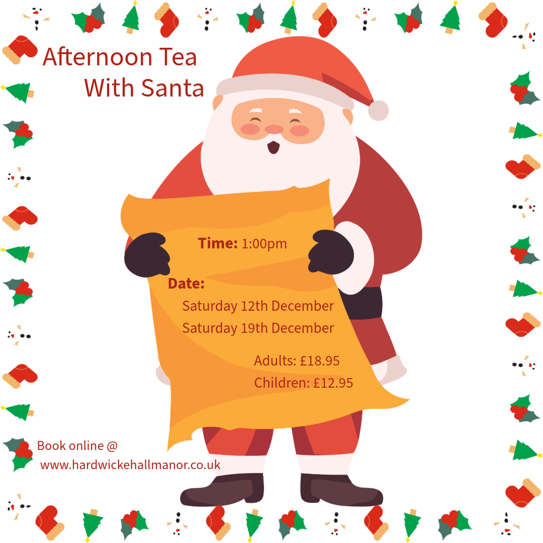 Afternoon Tea With Santa - Saturday 12th & 19th December @ 1pm 1 Afternoon Tea With Santa - Saturday 12th & 19th December @ 1pm