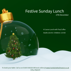 Festive Sunday Lunch 27th December
